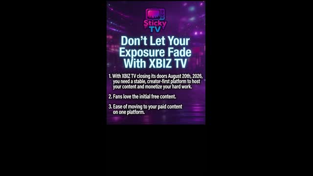 XBIZ.TV Shut Down August 20, 2026