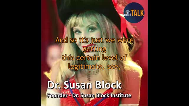Adult Site Broker Talk Episode 312 with Dr. Susan Block